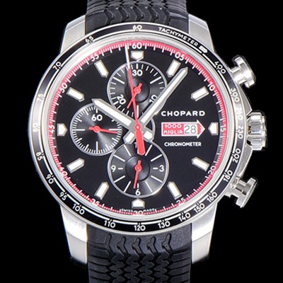 레플리카 [쇼파드] 남성용 밀레 밀리아 GTS 크로노그래프 44미리 오토매틱 A7750-2 우레탄줄 블랙다이얼 CHO73544  