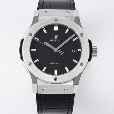 레플리카 [휴블렛] 남성용 클래식 퓨전 542.NX.1171.RX 42mm 오토매틱 2892 타입 가죽/러버 믹스 블랙 다이얼 hub2139  