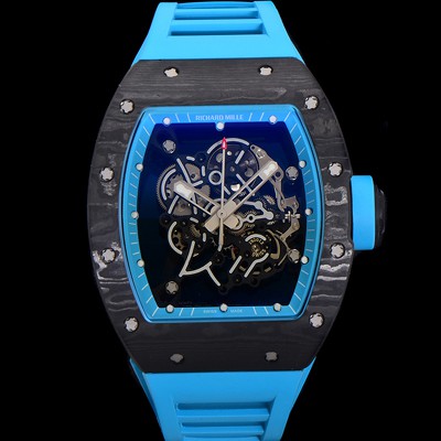 레플리카 [리차드밀레] 남성용 RM055 NTPT 카본 케이스 50mm 스켈레톤 다이얼 기계식 수동형 무브먼트 ric0262  