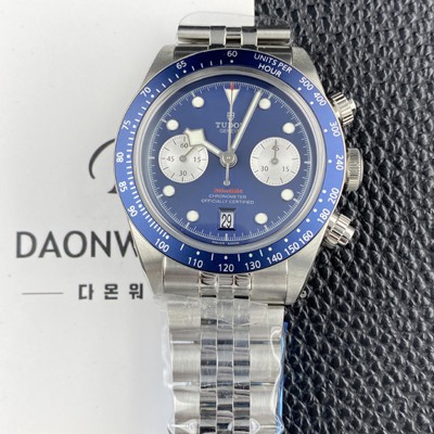 레플리카 [튜더] 남성용 헤리티지 블랙베이 M79360N 크로노그래프 팬더 41mm 오토매틱 7750무브먼트 블루 다이얼 tud5140  