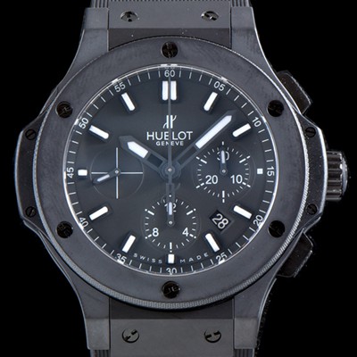 레플리카 [휴블렛] 남성용 NEW 빅뱅 301.CI.7170.LR 밀리미터에 세라믹 에디션!! 44MM 크로노그래프 선레이 새틴-피니시 블랙 다이얼 Caliber HUB 4100 타입 무브먼트 HUB4210  