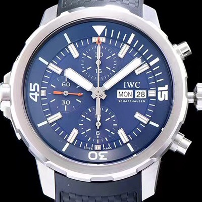 레플리카 [아이더블유씨] 남성용 아쿠아타이머 IW376805크로노그래프 블루 다이얼 IWC0401  