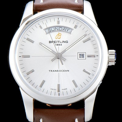 레플리카 [브라이틀링] 남성용 뉴 라인 트랜스오션V7 데이데이트모델!! A4531012|G751|437X|A20BA.1 화이트 실버 다이얼 오토매틱 무브먼트 BRE0200  