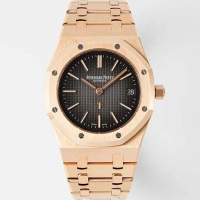 레플리카 [오데마피게] 남성용 하이엔드 로얄오크 16202OR.OO.1240OR.02 엑스트라 씬 18K 로즈골드 39mm 오토매틱 Cal.7121타입 그레이 다이얼 aud6569  
