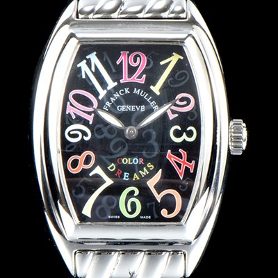 레플리카 [프랭크 뮬러] 남성용 컬러오브드림즈 1752 QZ COL DRM 레이디 워치 크레이지 아워 다이얼 브레이슬릿 스위스 오토매틱 무브먼트 FRA0434  