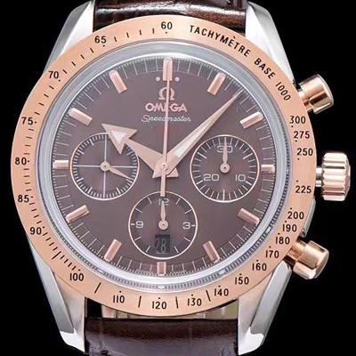 레플리카 [오메가] 남성용 스피드마스터 1957 브라운 다이얼 오토매틱 무브먼트 OMG0345  
