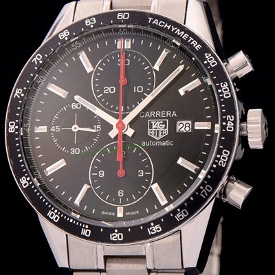 레플리카 [태그호이어] 남성용 까레라 크로노그래프 블랙 다이얼 TAG0400  