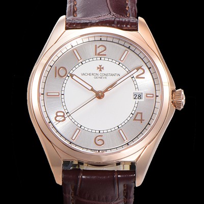 레플리카 [바쉐론 콘스탄틴] 남성용 피프티식스 Ref.4600E 오토매틱 1326 타입 40mm 가죽줄 18K 로즈골드 실버 다이얼  vac5122  