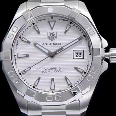 레플리카 [태그호이어] 남성용 아쿠아레이서 WAY2111.BA0928 워치 화이트 다이얼 오토매틱 무브먼트 TAG0145  