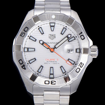 레플리카 [태그호이어] 남성용 아쿠아레이서 오토매틱 43mm 메탈줄 화이트다이얼 tag38756  