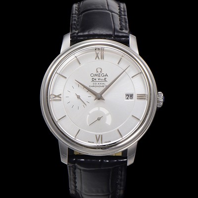 레플리카 [오메가] 남성용 드빌 424.13.40.21.02.001 프레스티지 코-액시얼 39.5mm 오토매틱 Cal.2627 타입 실버 다이얼 omg0163  