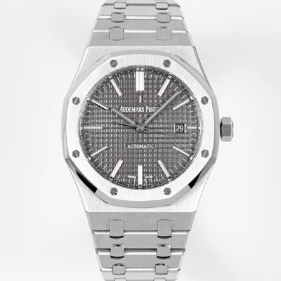 레플리카 [오데마피게] 남성용 하이엔드 로얄오크 15400ST.OO.1220ST.04 오토매틱 Cal.3120타입 41mm 그레이 와플 다이얼 aud6565  