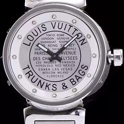 레플리카 [루이비통] 남성용 탕부르 화이트 다이얼 쿼츠 무브먼트 LOU4210  