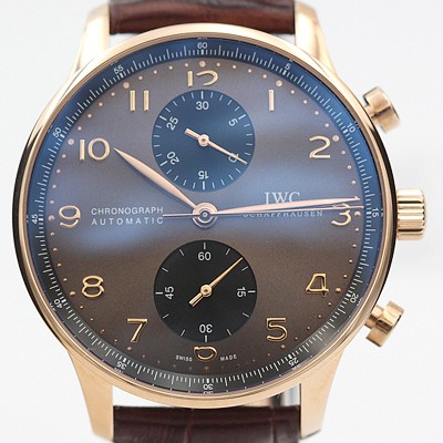 레플리카 [아이더블유씨] 남성용 포르투기즈 IW371482 오토매틱 무브먼트 브라운 다이얼 IWC0411  
