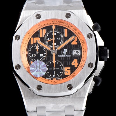 레플리카 [오데마피게] 남성용 로얄오크 오프쇼어 26170ST.OO.D101CR.01 볼케이노 크로노그래프 블랙 3D와플 다이얼 브레이슬릿 오토매틱 무브먼트 AUD0253  