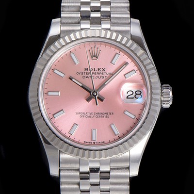 레플리카 [로렉스] 여성용 2021신상 데이져스트 오토매틱 ETA-2688 31mm 메탈줄 핑크 다이얼 rol64985  