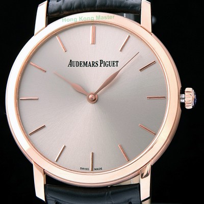 레플리카 [오데마피게] 남성용 줄스 오데마 15180OR.OO.A088CR.01 18K로즈골드 케이스 그레이 실버 다이얼 오토매틱 무브먼트 AUD0412  