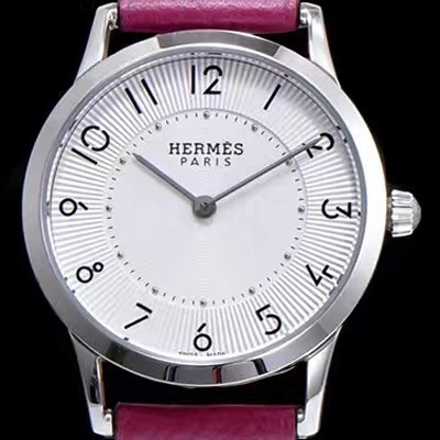 레플리카 [에르메스] 남성용 슬림 데르메스 W041733WW00 화이트 다이얼 춰츠 무브먼트 HEM4200  