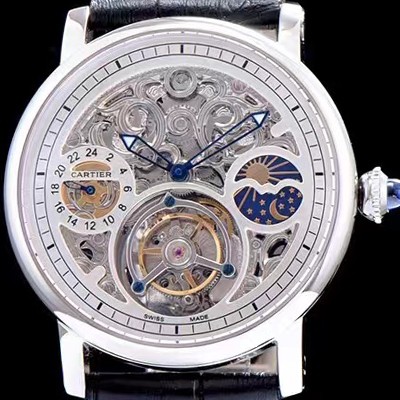 레플리카 [까르띠에] 남성용 로통드 드 까르띠에 투어빌론 시리즈 CAR0034  