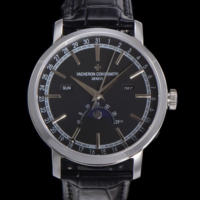 레플리카 [바쉐런콘스탄팀] 남성용 트레디셔널 문페이즈 오토매틱 2460QCL 타입 41mm 가죽줄 블랙다이얼   vac2151  