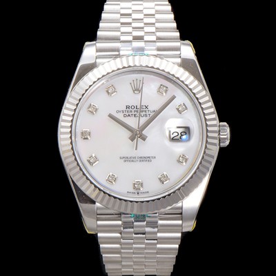 레플리카 [로렉스] 남성용 데이저스트II m126334 41mm 오토매틱 Cal.3235 무브먼트 화이트/자개 다이얼 rol5355  