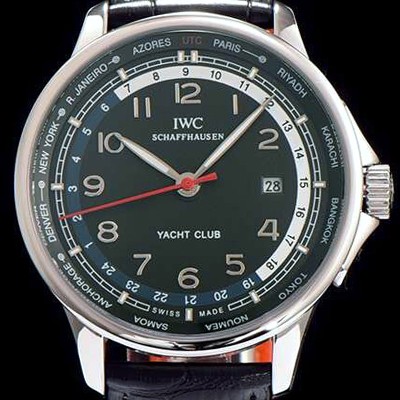 레플리카 [아이더블유씨] 남성용 포르투기즈 오토매틱 요트클럽 블랙 다이얼 IWC0210  
