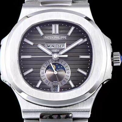 레플리카 [파텍필립] 남성용 노틸러스 그레이 다이얼 오토매틱 무브먼트 PAT0205  
