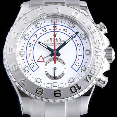 레플리카 [로렉스] 남성용 업그레이드!!! 요트마스터II 플래티넘116689 크로노그래프 18K화이트골드 ETA-7750 오토매틱 무브먼트 ROL1020  