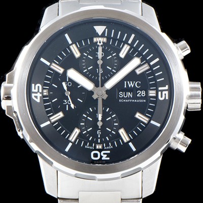 레플리카 [아이더블유씨] 남성용 아쿠아타이머 IW376804 크로노그래프 블루다이얼 IWC0400  