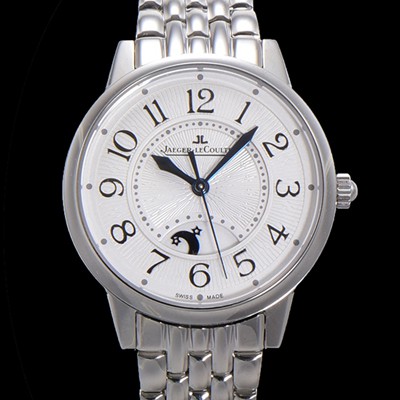 레플리카 [예거 르꿀르뜨] 여성용 랑데뷰 나잇&데이 문페이즈 오토매틱 898A 타입 무브 34mm 메탈줄 화이트다이얼  jag9159  