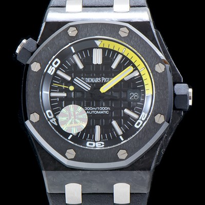 레플리카 [오데마피게] 남성용 15706AU.OO.A002CA.01 로얄 오크 오프쇼어 카본 다이버(한정판) 블랙다이얼 AUD0421  