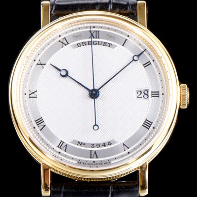 레플리카 [브레게] 남성용 클래식 No.3944 최신버전 업그레이드형 5177BA/12/9V6 18K 옐로우 골드 실버 텍스쳐드 다이얼 오토매틱 무브먼트 BRG0440  