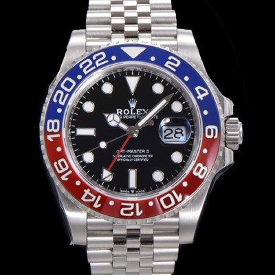 레플리카 [로렉스] 남성용 신형 지엠티 마스터II 최종형 m126710blro-0001 펩시 904L스틸 !! 신형 Cal. 3285 오토매틱 무브먼트 듀얼 타임 블루/레드 투톤 24시간 회전 베젤 블랙 다이얼 브레이슬릿 ROL05949  
