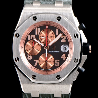 레플리카 [오데마피게] 남성용 로얄오크 오프쇼어 26179IR.OO.A005CR.01 샴페인 에디션!! 크로노그래프 샴페인&브라운 와플 다이얼 오토매틱 무브먼트 AUD0213  