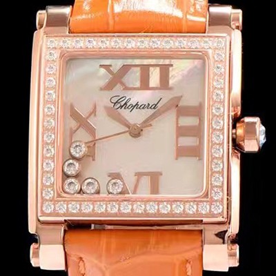 레플리카 [쇼파드] 여성용 해피 다이아몬드 화이트 쉘 다이얼 쿼츠 무브먼트 CHO0400  