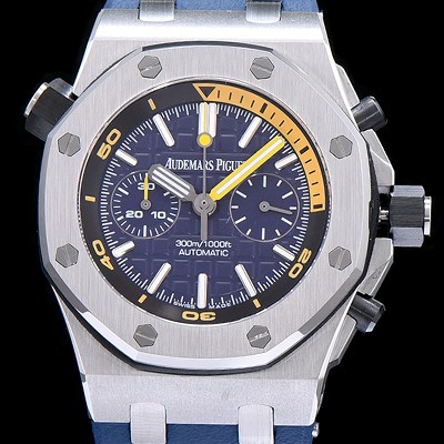 레플리카 [오데마피게] 남성용 로얄오크 오프쇼어 크로노그래프 블루 다이얼 오토매틱 무브먼트 AUD0401  