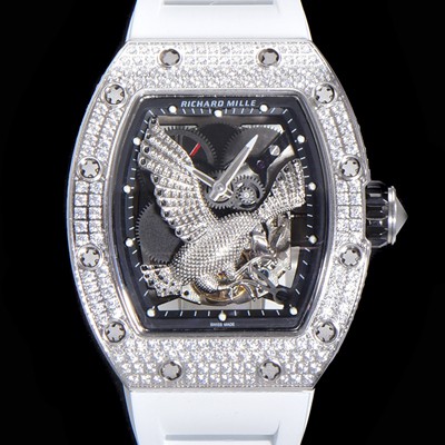 레플리카 [리차드밀레] 남성용 리차드밀레 RM57-02 이글 독수리 에디션 UP!! 수공 맞물림 형식의 쥬얼세팅 스켈레톤 다이얼 오토매틱 무브먼트 RIC0453  