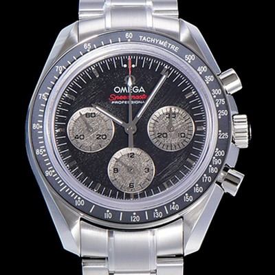 레플리카 [오메가] 남성용 스피드마스터 크로노그래프 아폴로 15 40주년기념 수동형 42미리 메탈줄 블랙다이얼 OMG79541  