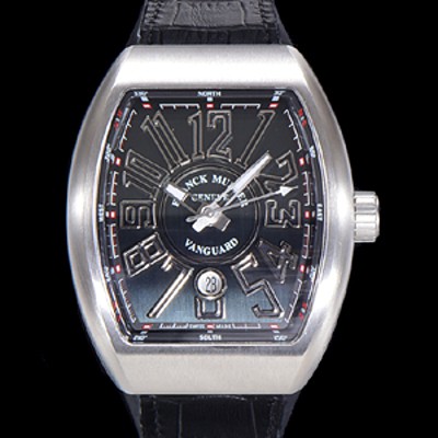 레플리카 [프랭크뮬러] 남성용 V 45 SC DT 뱅가드 2824 므브먼트 오토매틱 44미리 러버밴드 블랙다이얼 FRA71134  