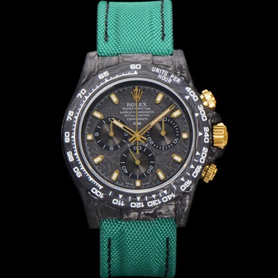 레플리카 [로렉스]남성용 데이토나 DIW 포지드카본 커스텀 40미리 크로노그래프 오토매틱 Cal.4130 무브먼트 블랙다이얼 ROL20914  