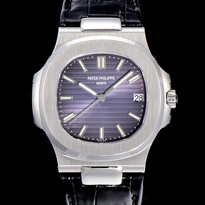레플리카 [파텍필립] 남성용 노틸러스 5711G 블루그레이톤 다이얼 Cal.324 S C 타입무브 오토매틱 40미리 가죽줄 PAT52930  