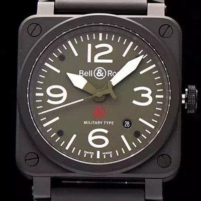 레플리카 [벨엔로스] 남성용 에비에이션 밀리터리 타입 지아이조 오토메틱 그린다이얼 BEL4210  