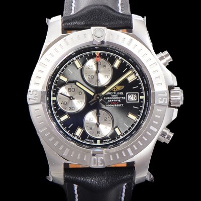 레플리카 [브라이틀링] 남성용 어벤져 크로노그래프 ETA 7750-2 타입 45mm 가죽줄 블랙다이얼 bre6269  