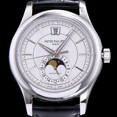 레플리카 [파텍필립] 남성용 그렌드 컴플리케이션 클래식 문페이즈 화이트 다이얼 오토매틱 무브먼트 PAT0210  