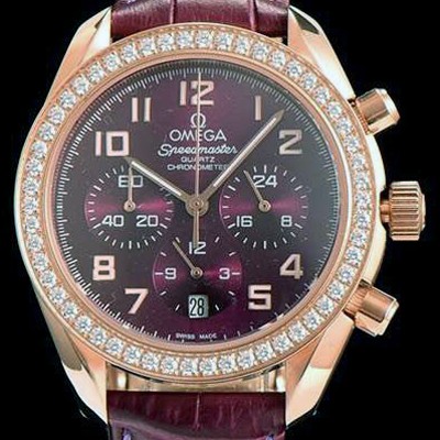 레플리카 [오메가] 남성용 스피드마스터 퍼플 다이얼 쿼츠 OMG00009  