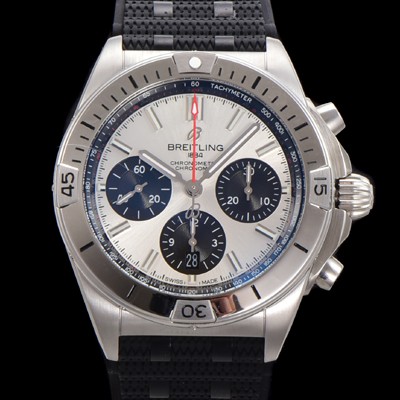 레플리카 [브라이틀링] 남성용 크로노맷 B01 오토매틱 ETA7750-2 타입 42mm 금장시계 우레탄줄 화이트다이얼 bre41570  