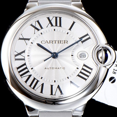 레플리카 [까르띠에] 남성용 2019신상 발롱블루 W69012Z4 42mm 화이트 다이얼 오토매틱 무브먼트 CAR0504  