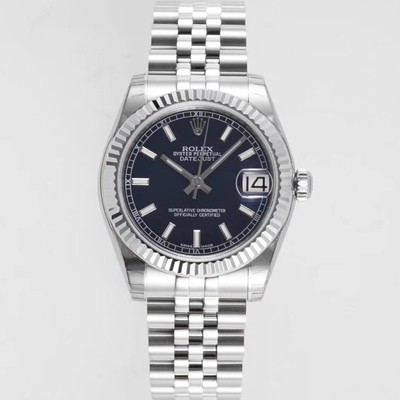 레플리카 [로렉스] 여성용 데이져스트 178274 플루티드 31mm 쥬빌레 오토매틱 2236타입 블루 다이얼 rol5438  