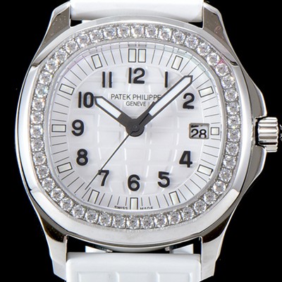 레플리카 [파텝필립] 남성용 아쿠아넛 5067A-024 루체 시리즈 Upgrade!! 스와로브 다이아몬드 셋팅 베젤 3D 화이트 와플 다이얼 E23-250 S C 쿼츠 무브먼트 PAT0152  