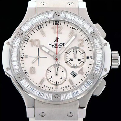 레플리카 [휴블렛] 남성용 빅뱅 에볼루션 다이아몬드 버젼 화이트다이얼 HUB4200  